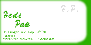 hedi pap business card